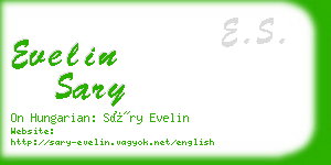 evelin sary business card